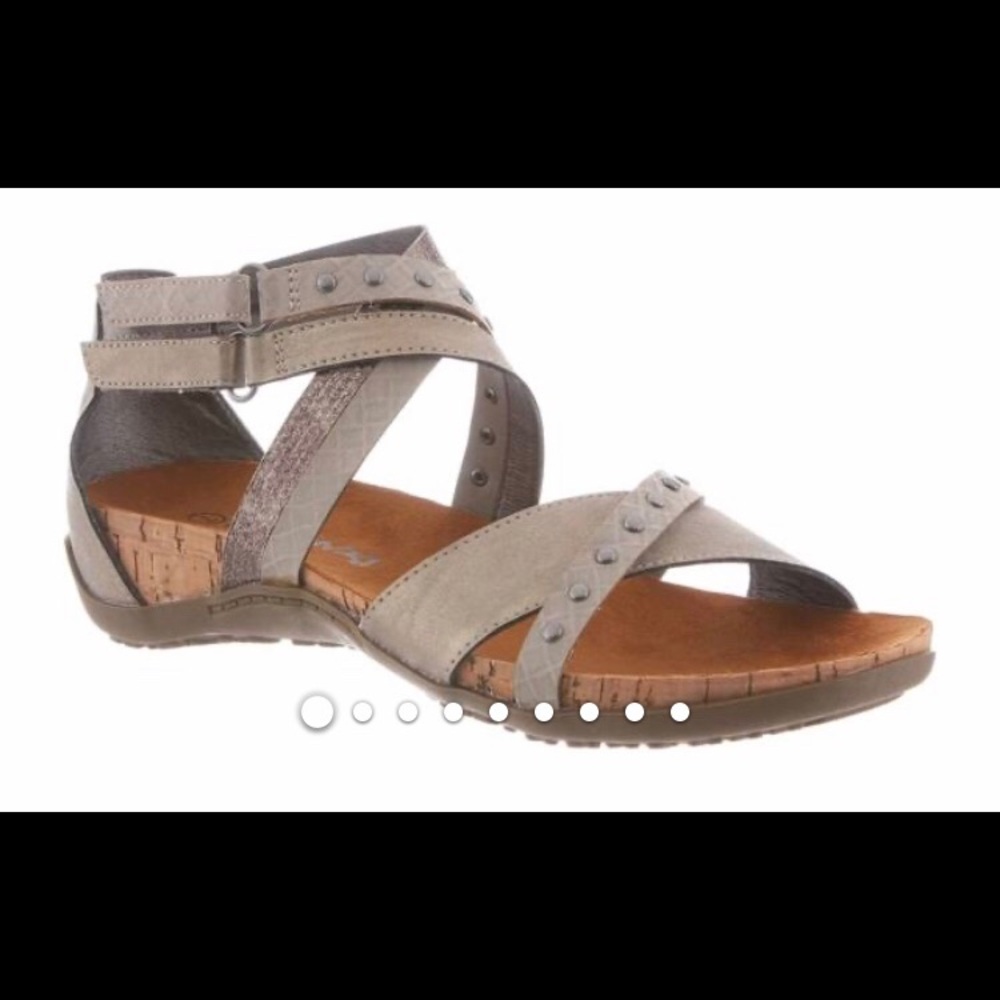 Leather BearPaw Strappy Sandals.